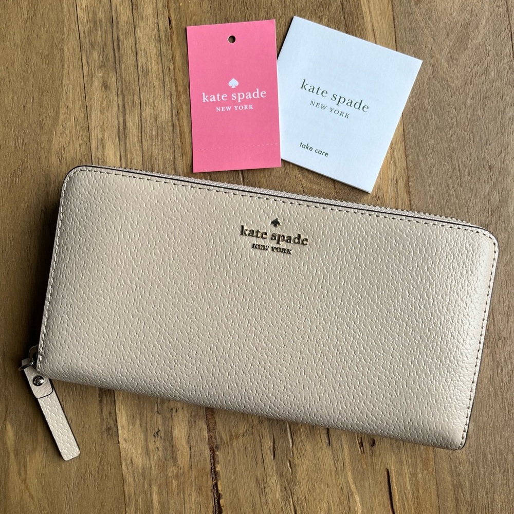 Kate Spade Grove Street Neda Continental Wallet Warmbeige NWT